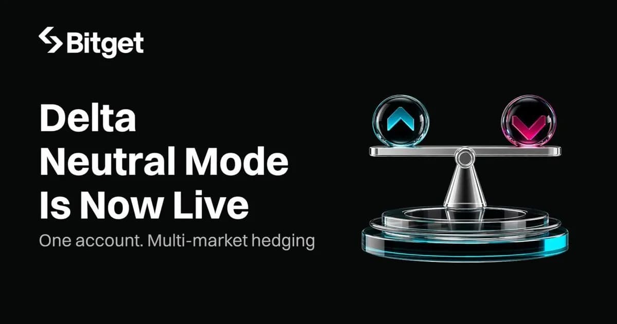Bitget Introduces Delta Neutral Mode for Hedged Trading Strategies