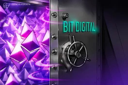 Bit Digital Expands ETH Holdings to 158K Ether After $20M Purchase