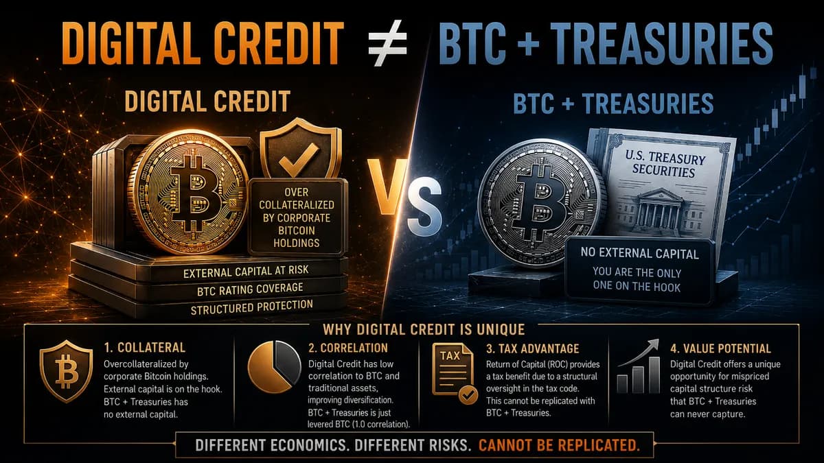 No - Digital Credit Cannot Be Replicated With Bitcoin And Treasuries