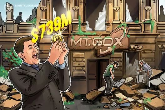 Mt. Gox Moves $739M in Bitcoin for First Time in Two Months