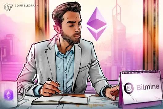 Bitmine's Ether Holdings Reach 5.54M ETH After Latest Purchase
