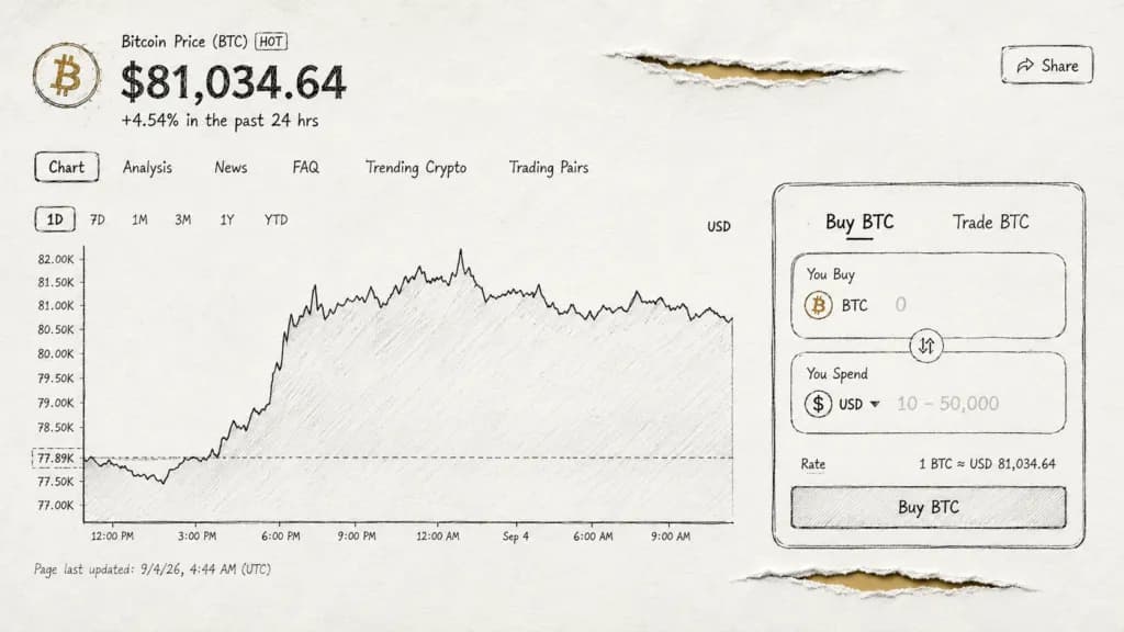 Bitcoin Back Above $80,000 as Traders Cut September Fed Hike Odds to a Coin Flip