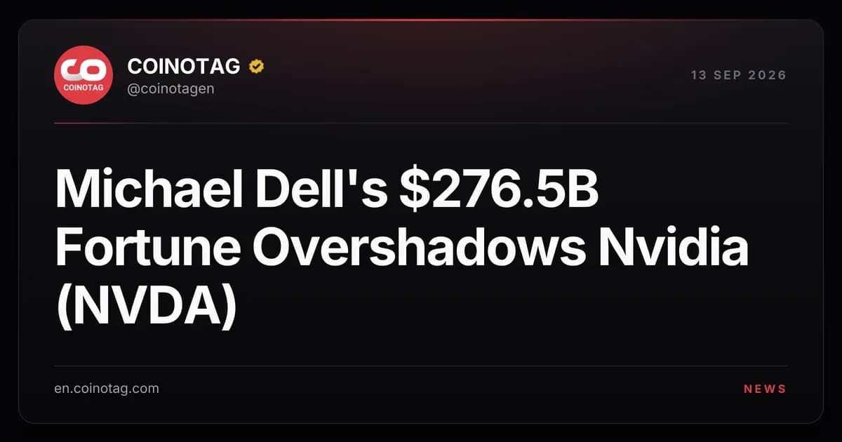 Michael Dell's $276.5B Fortune Overshadows Nvidia (NVDA)