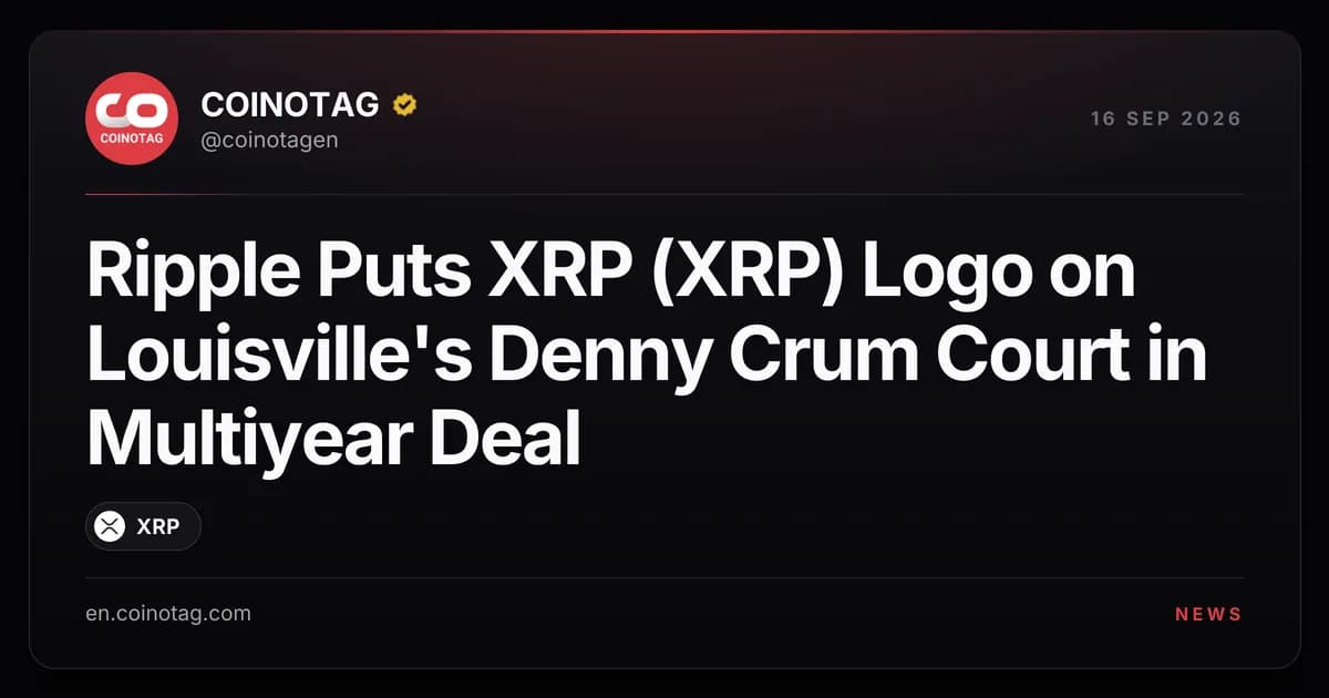 Ripple Puts XRP (XRP) Logo on Louisville's Denny Crum Court in Multiyear Deal