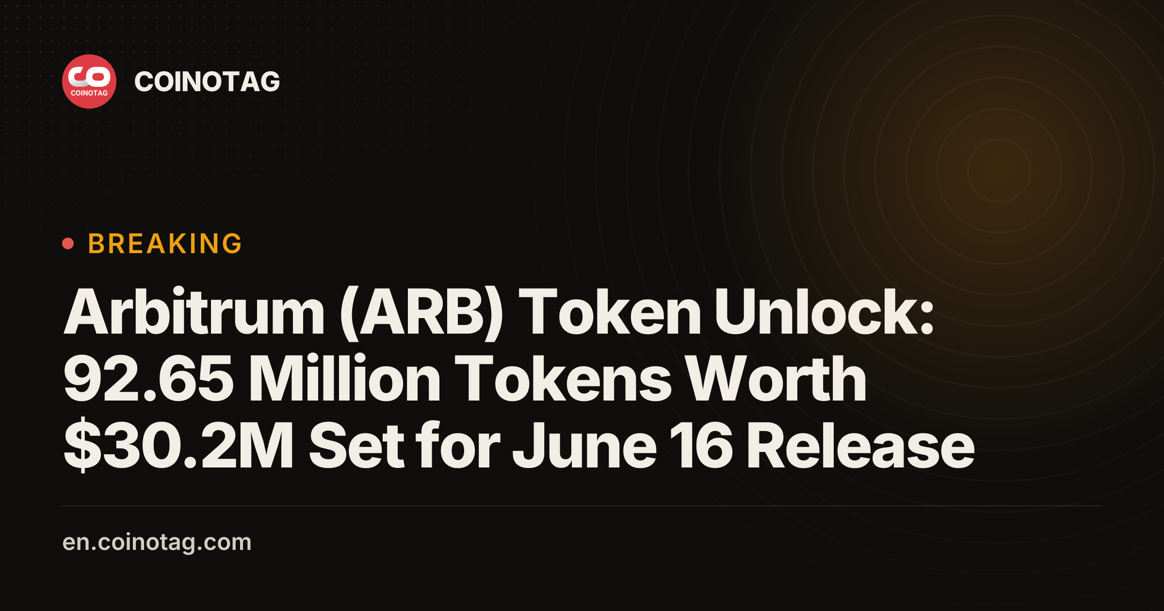 Arbitrum (ARB) Token Unlock: 92.65 Million Tokens Worth $30.2M Set for ...