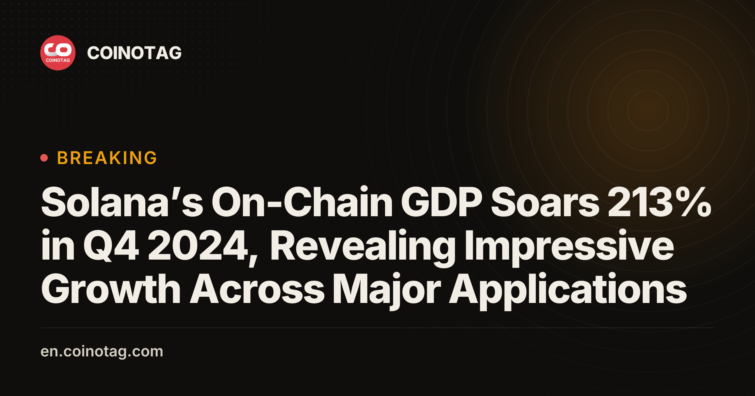 Solana’s On-Chain GDP Soars 213% in Q4 2024, Revealing Impressive ...