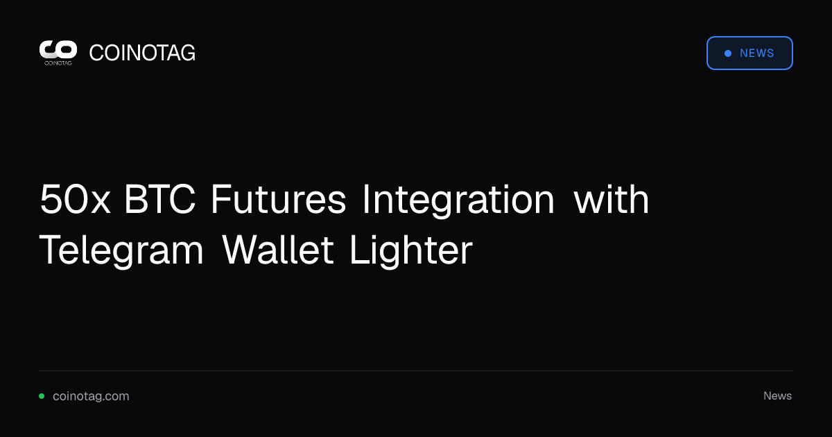 50x BTC Futures Integration with Telegram Wallet Lighter