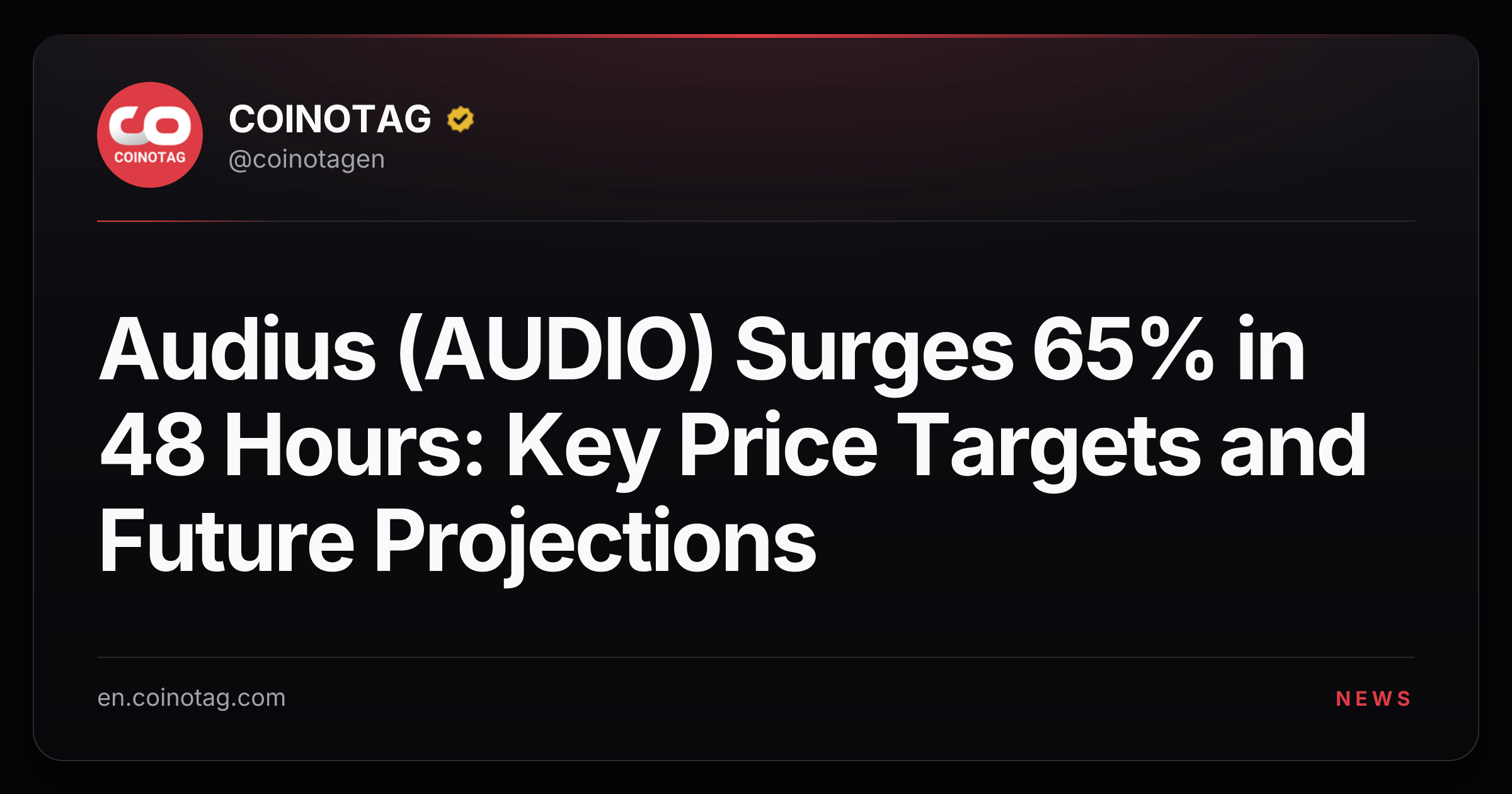 Audius (AUDIO) Surges 65% in 48 Hours: Key Price Targets and Future Projections