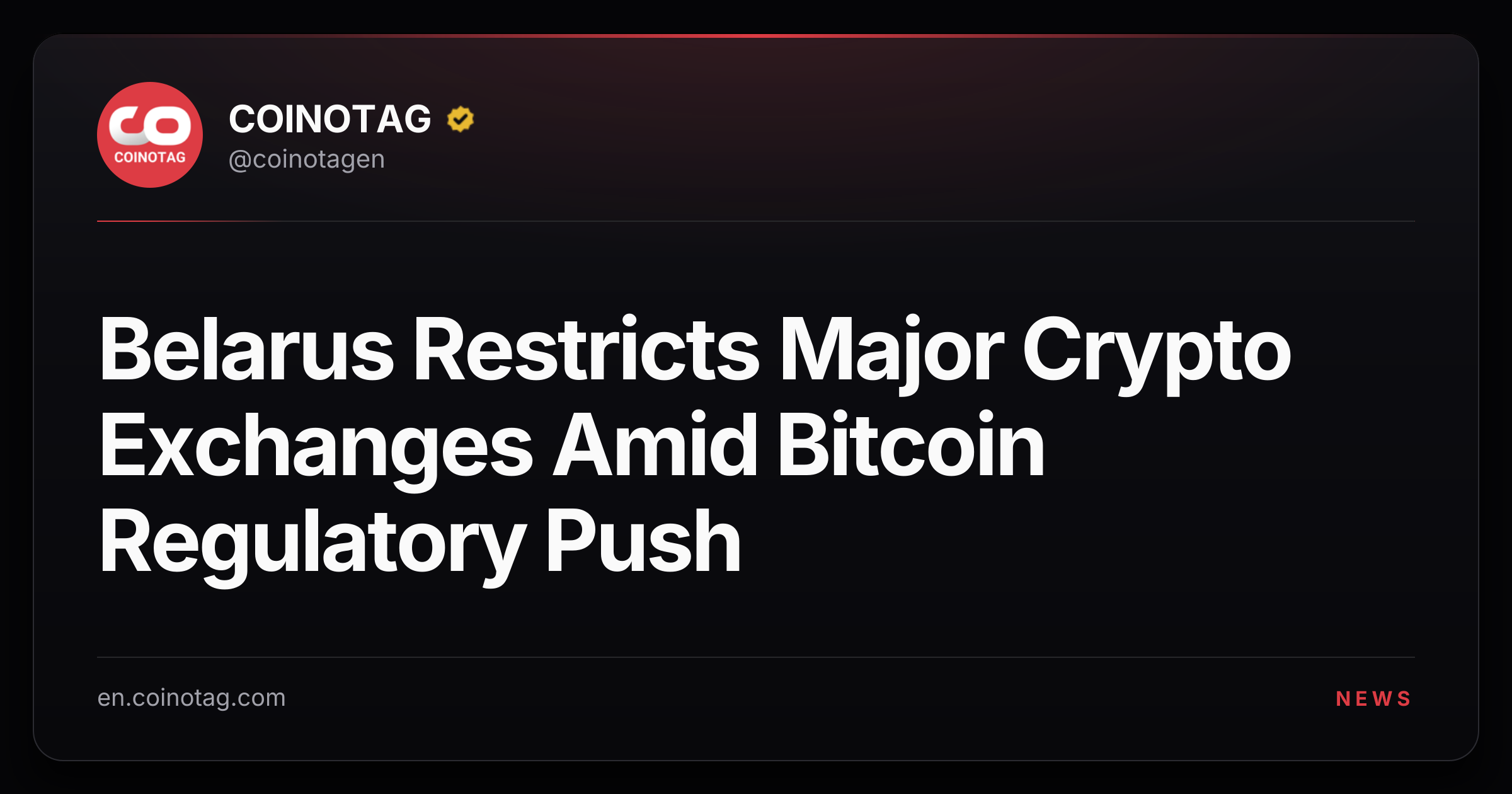 Belarus Restricts Major Crypto Exchanges Amid Bitcoin Regulatory Push