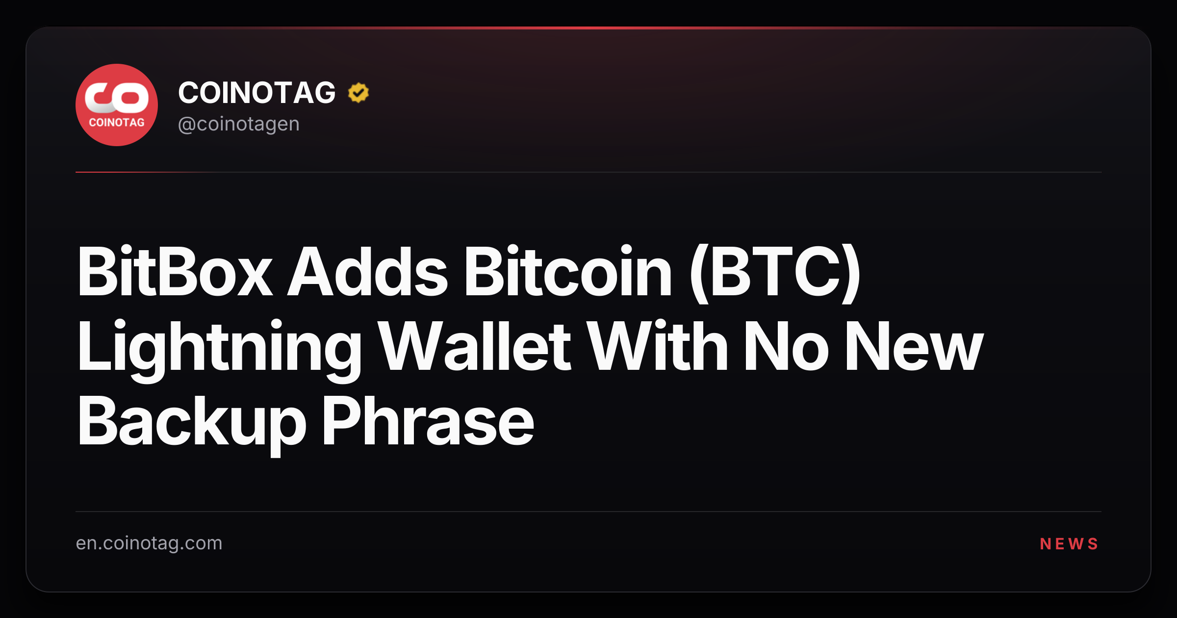 BitBox Adds Bitcoin (BTC) Lightning Wallet With No New Backup Phrase