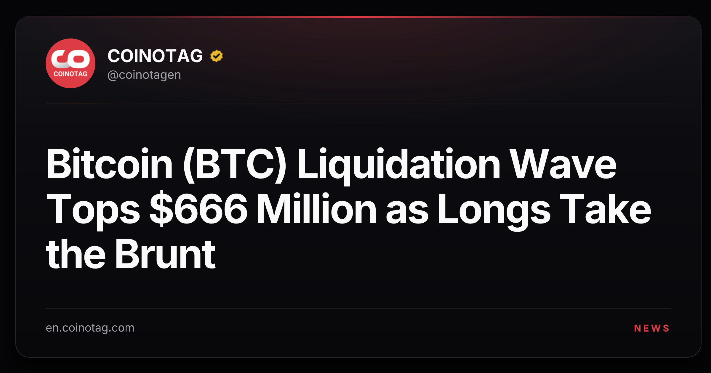 Bitcoin (BTC) Liquidation Wave Tops $666 Million as Longs Take the Brunt