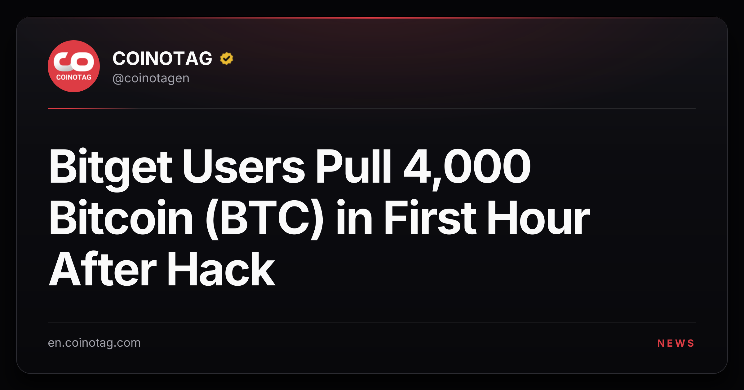 Bitget Users Pull 4,000 Bitcoin (BTC) in First Hour After Hack