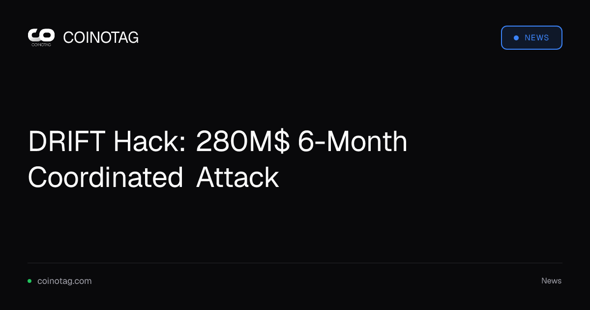 DRIFT Hack: 280M$ 6-Month Coordinated Attack