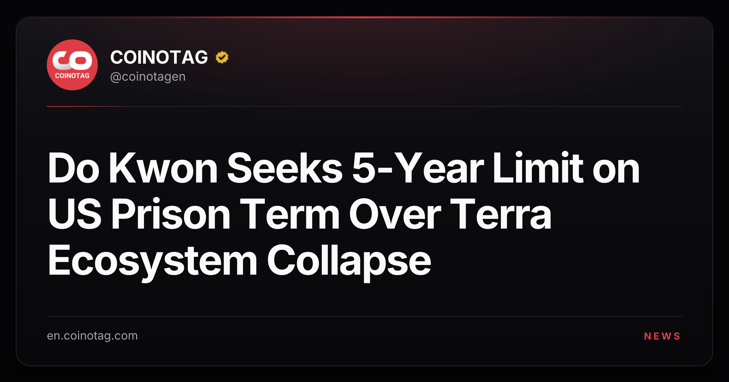 Do Kwon Seeks 5-Year Limit on US Prison Term Over Terra Ecosystem Collapse