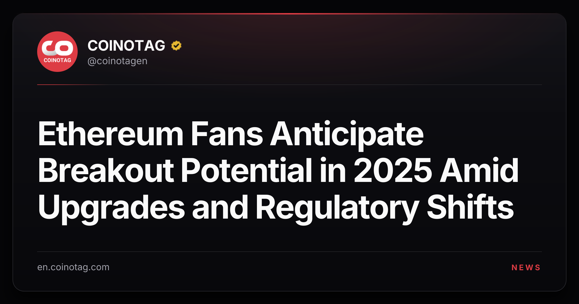 Ethereum Fans Anticipate Breakout Potential in 2025 Amid Upgrades and Regulatory Shifts