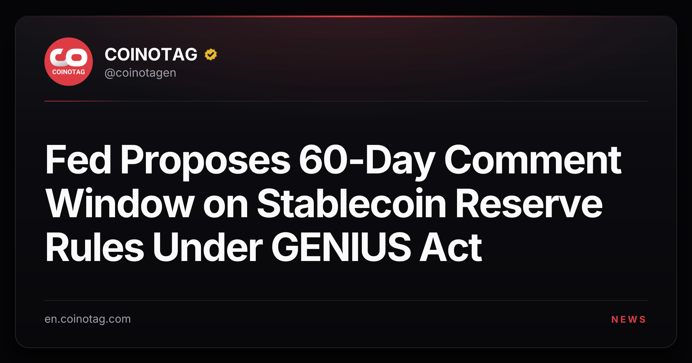 Fed Proposes 60-Day Comment Window on Stablecoin Reserve Rules Under GENIUS Act