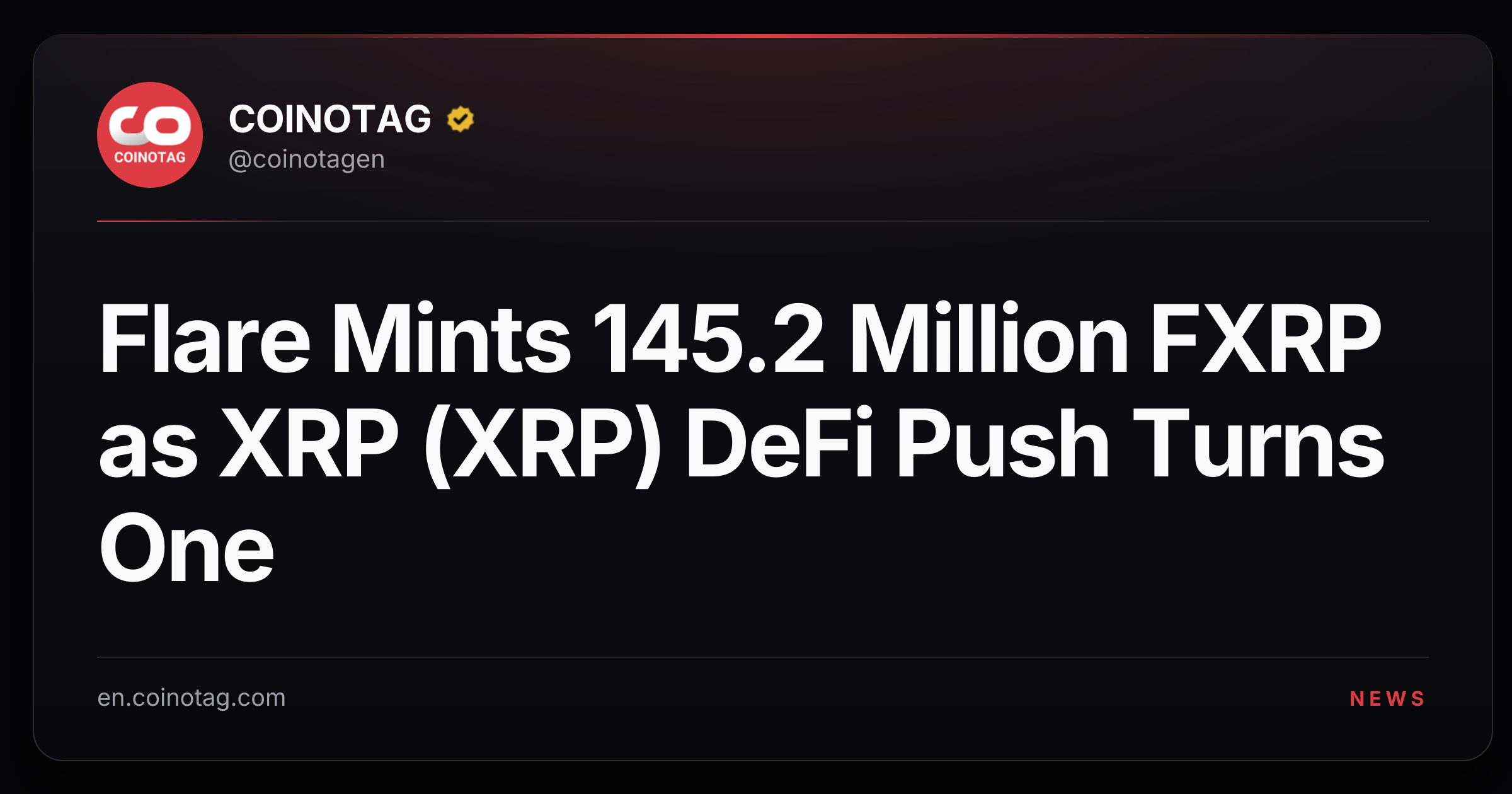 Flare Mints 145.2 Million FXRP as XRP (XRP) DeFi Push Turns One