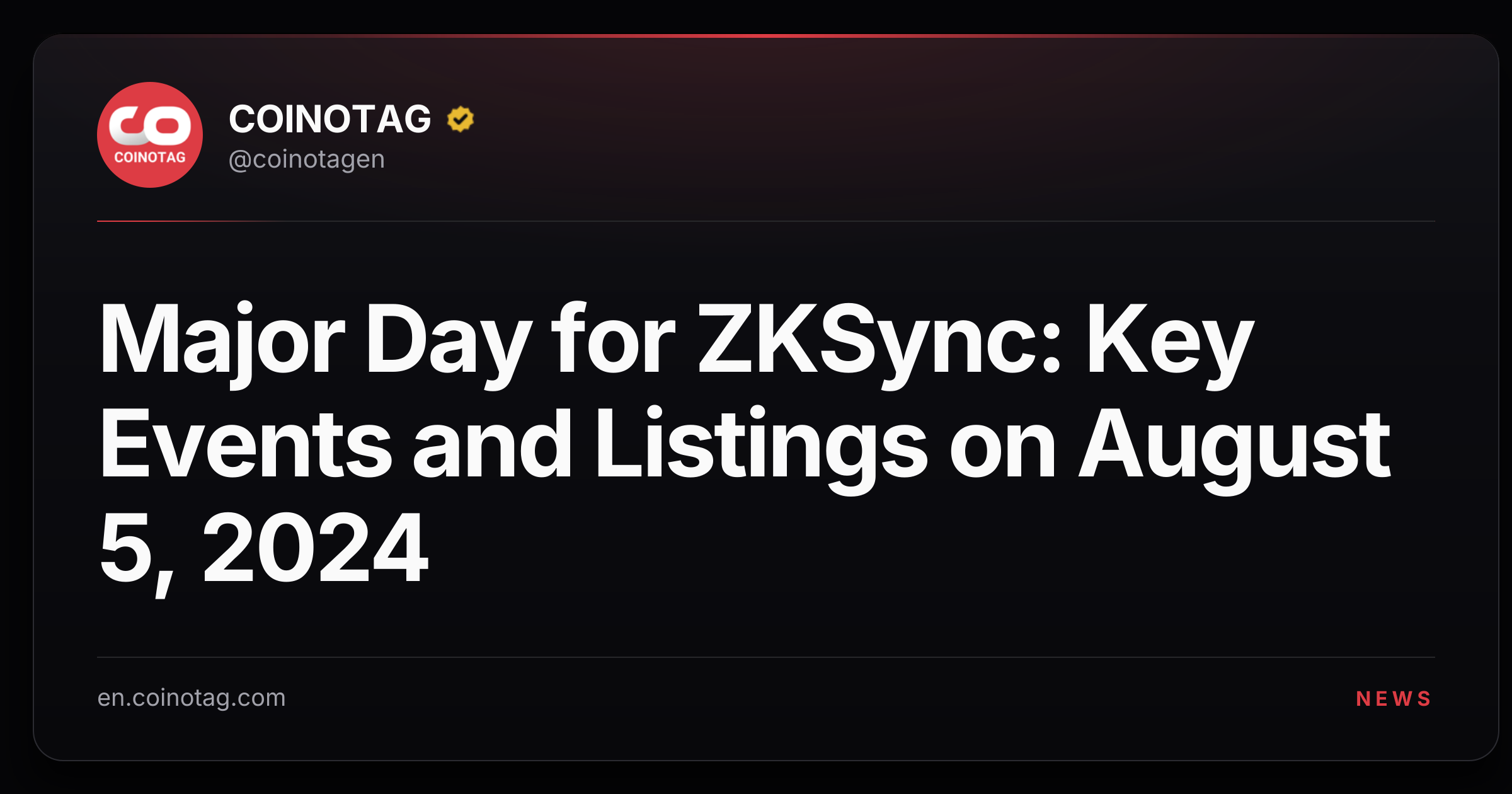 Major Day for ZKSync: Key Events and Listings on August 5, 2024