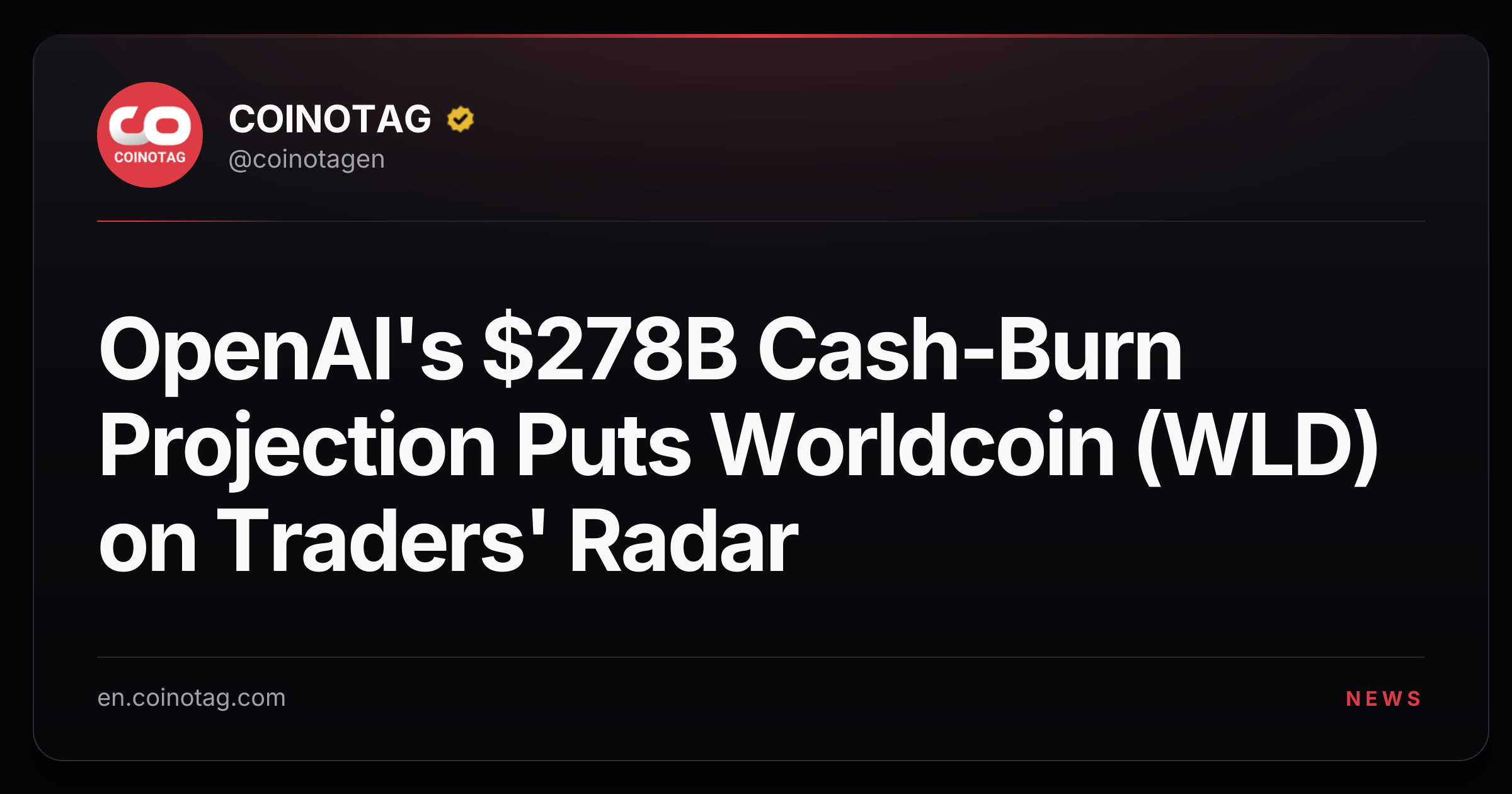 OpenAI's $278B Cash-Burn Projection Puts Worldcoin (WLD) on Traders' Radar