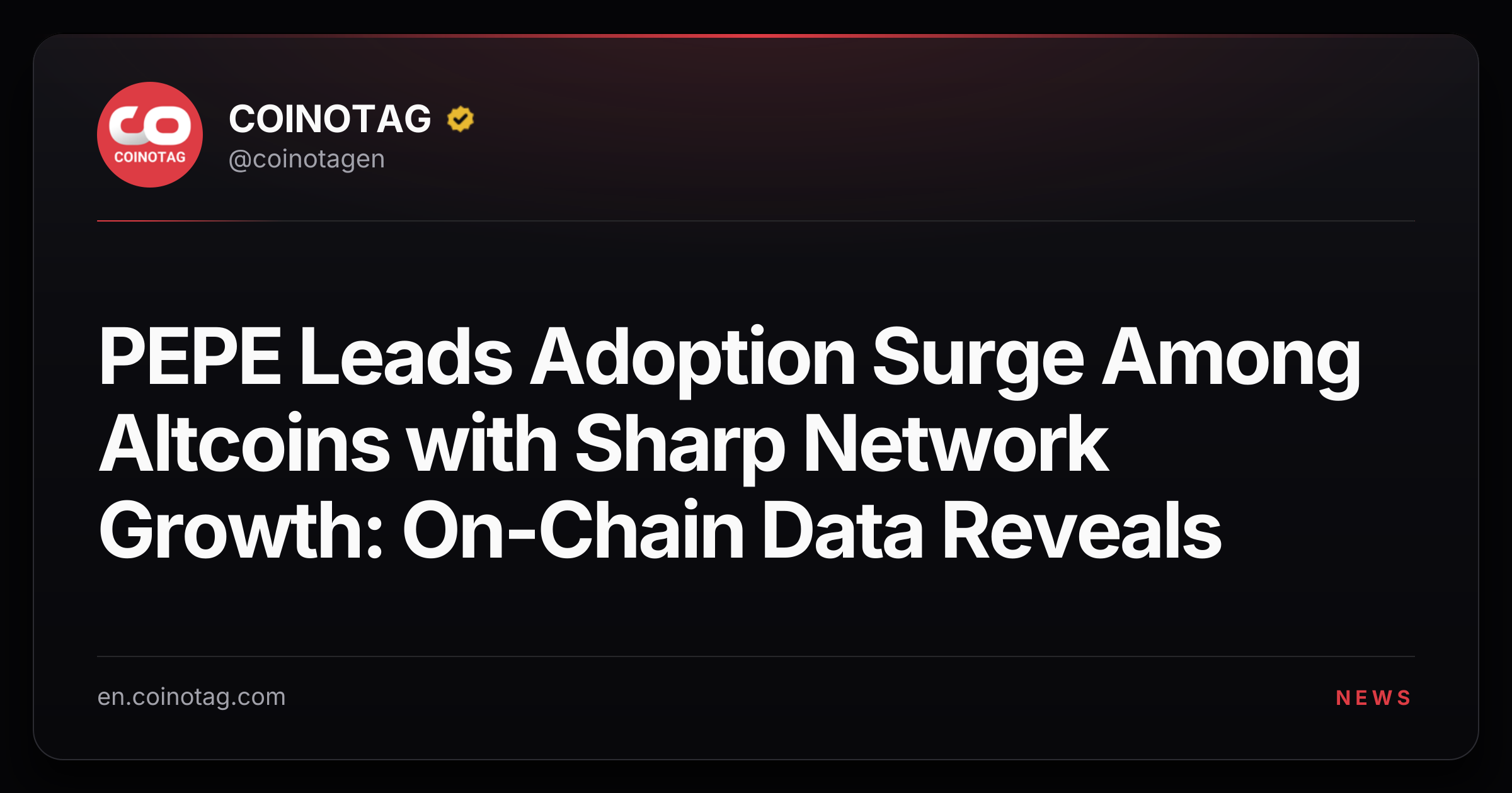 PEPE Leads Adoption Surge Among Altcoins with Sharp Network Growth: On-Chain Data Reveals