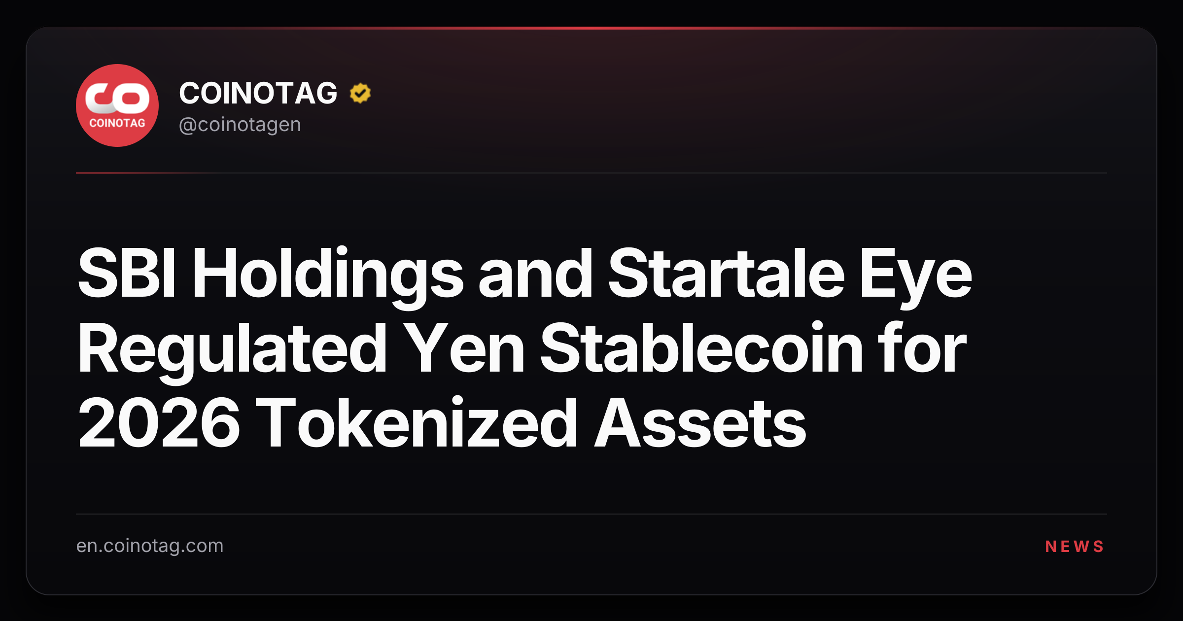 SBI Holdings and Startale Eye Regulated Yen Stablecoin for 2026 Tokenized Assets