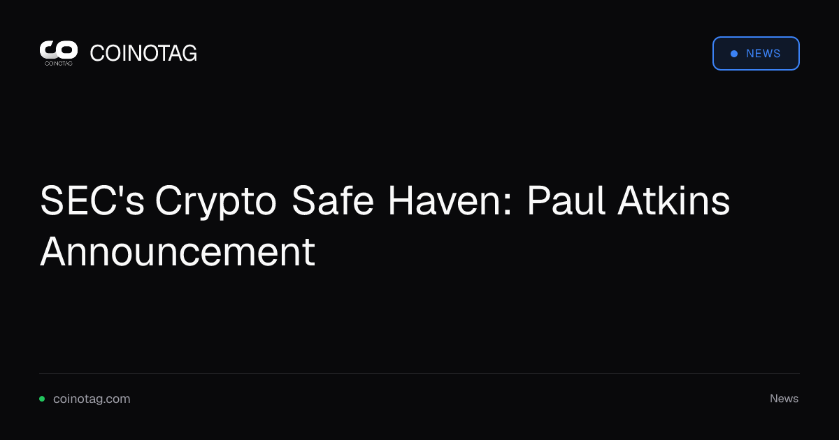 SEC's Crypto Safe Haven: Paul Atkins Announcement