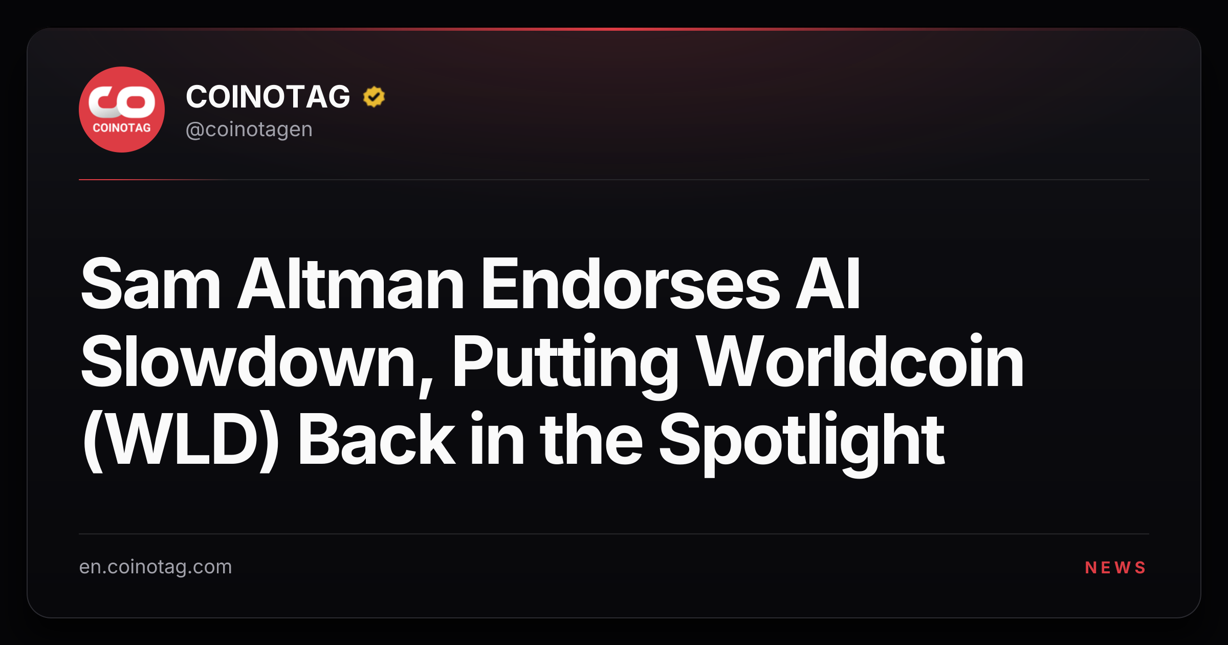 Sam Altman Endorses AI Slowdown, Putting Worldcoin (WLD) Back in the Spotlight