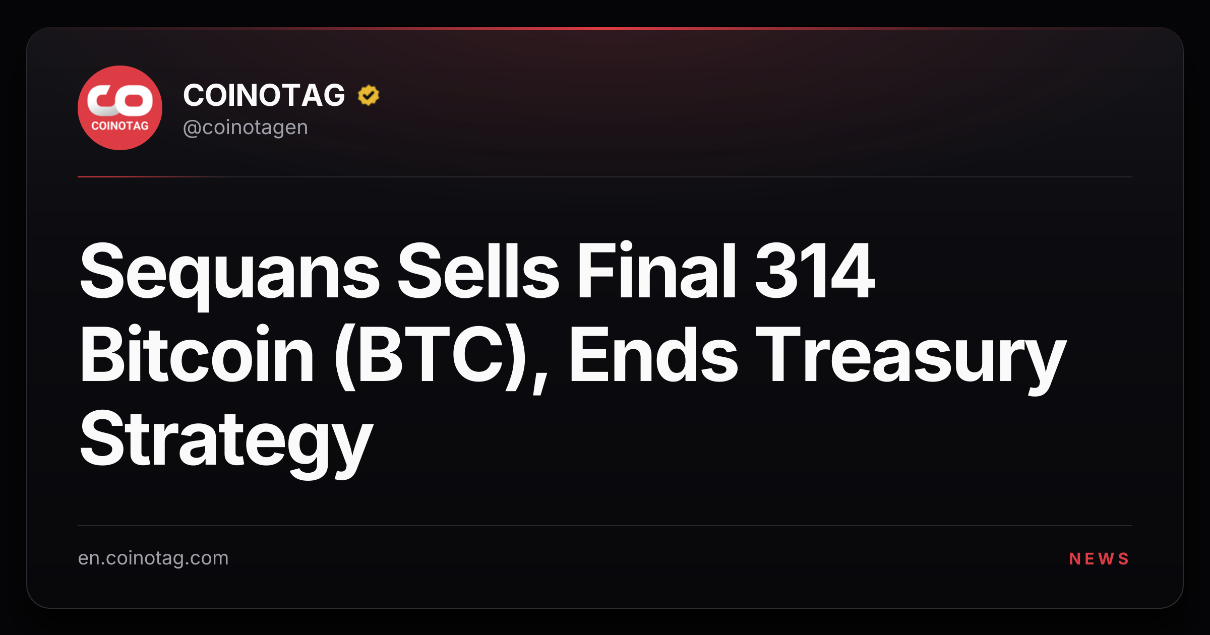 Sequans Sells Final 314 Bitcoin (BTC), Ends Treasury Strategy
