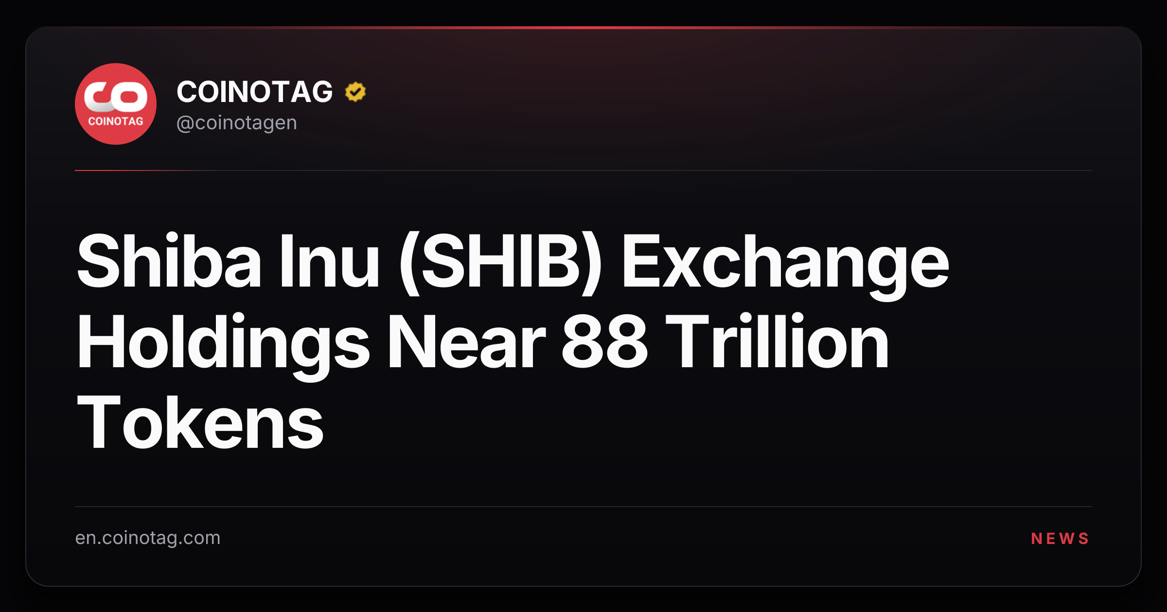 Shiba Inu (SHIB) Exchange Holdings Near 88 Trillion Tokens