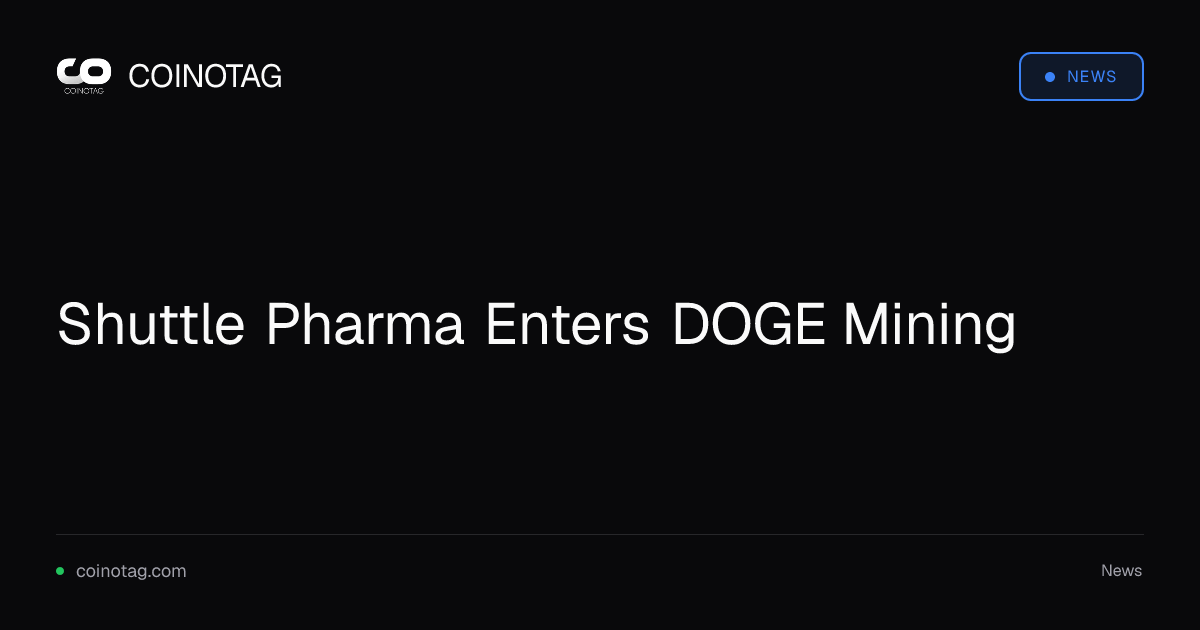 Shuttle Pharma Enters DOGE Mining