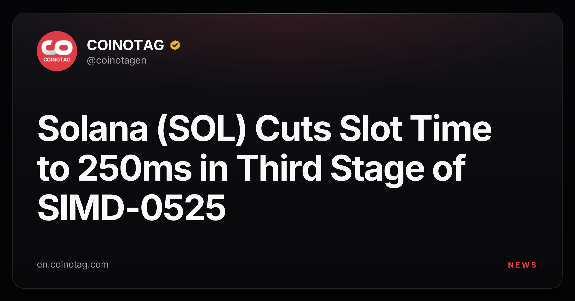 Solana (SOL) Cuts Slot Time to 250ms in Third Stage of SIMD-0525