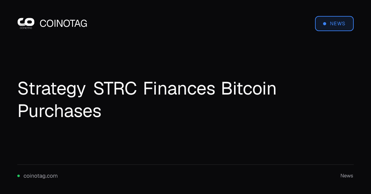 Strategy STRC Finances Bitcoin Purchases