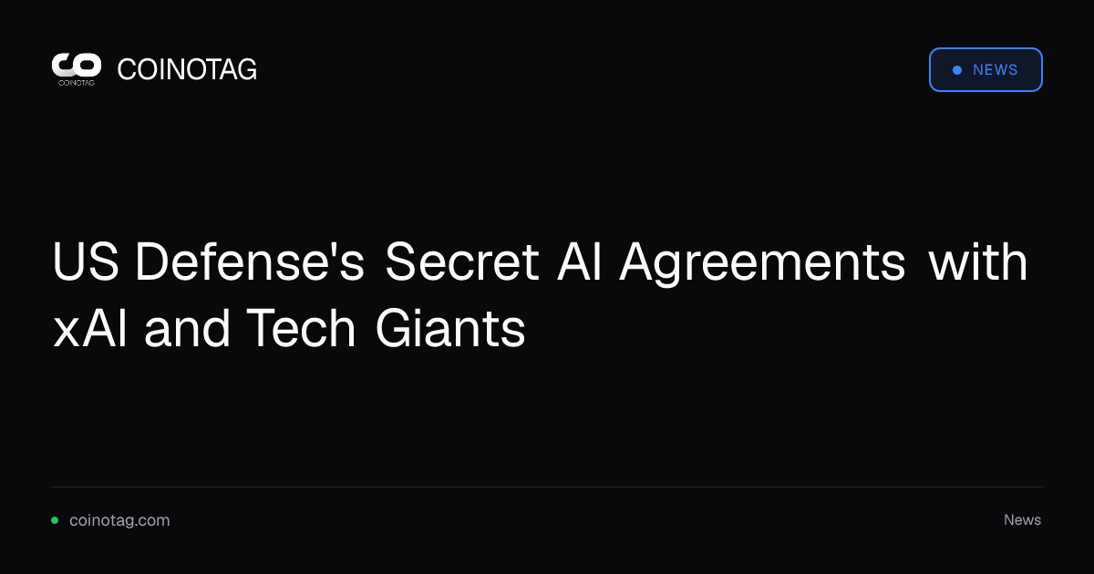 US Defense's Secret AI Agreements with xAI and Tech Giants