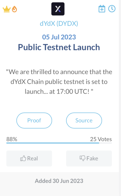 dYdX Public Testnet Launch