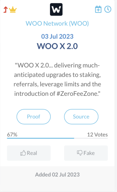 Woo Network Update