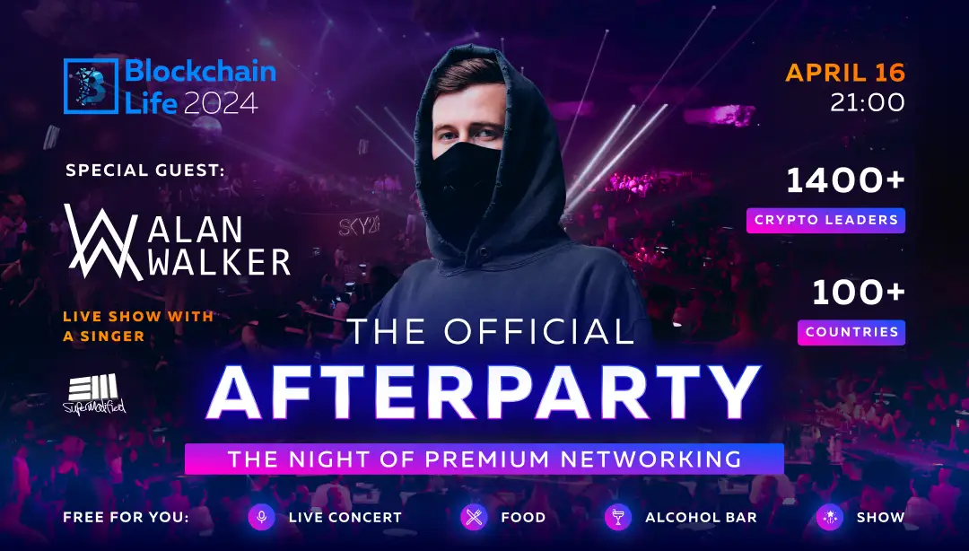Alan Walker Set to Electrify Blockchain Life 2024’s VIP Afterparty in Dubai