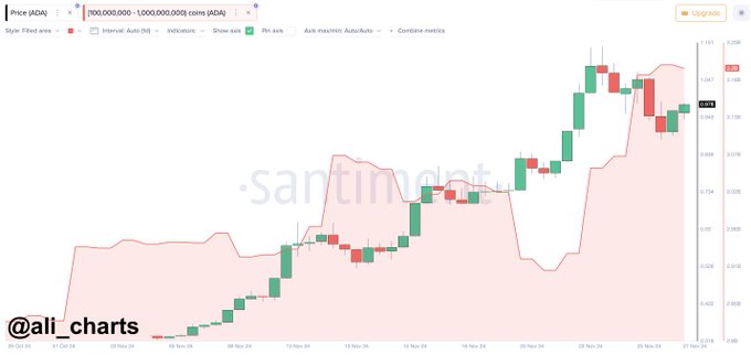 カルダノの価格動向