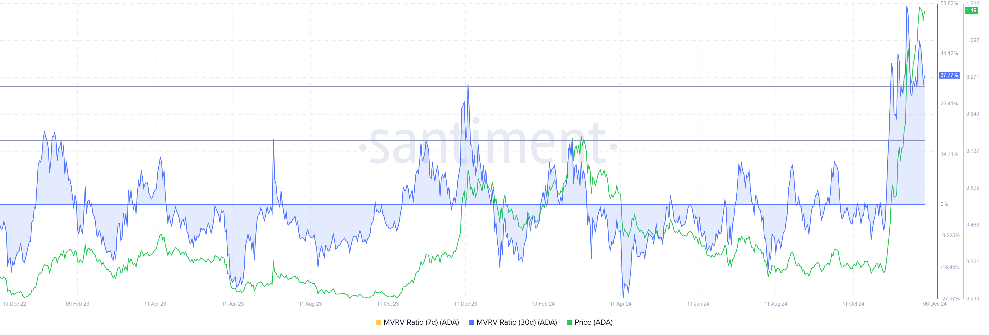 Cardano MVRV Oranı