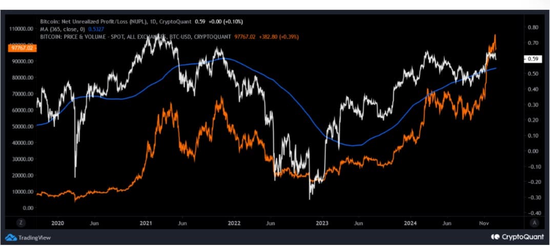 ビットコインのNUPL分析