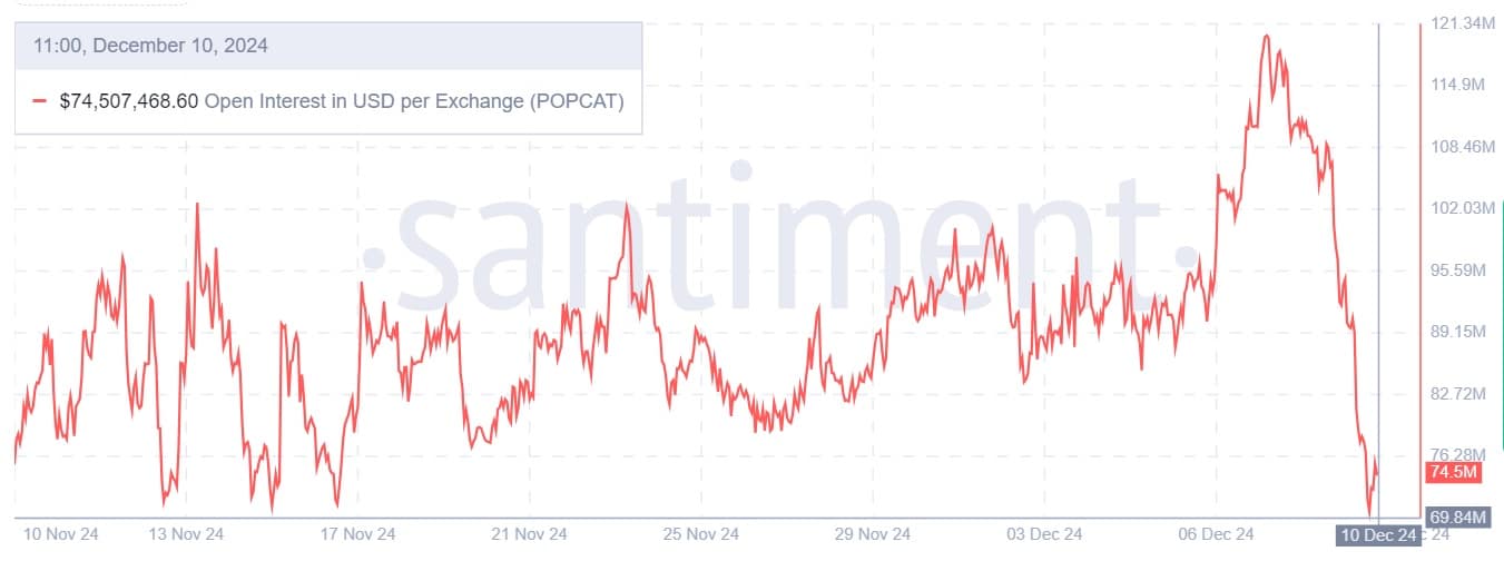 Popcat Open Interest Dynamics