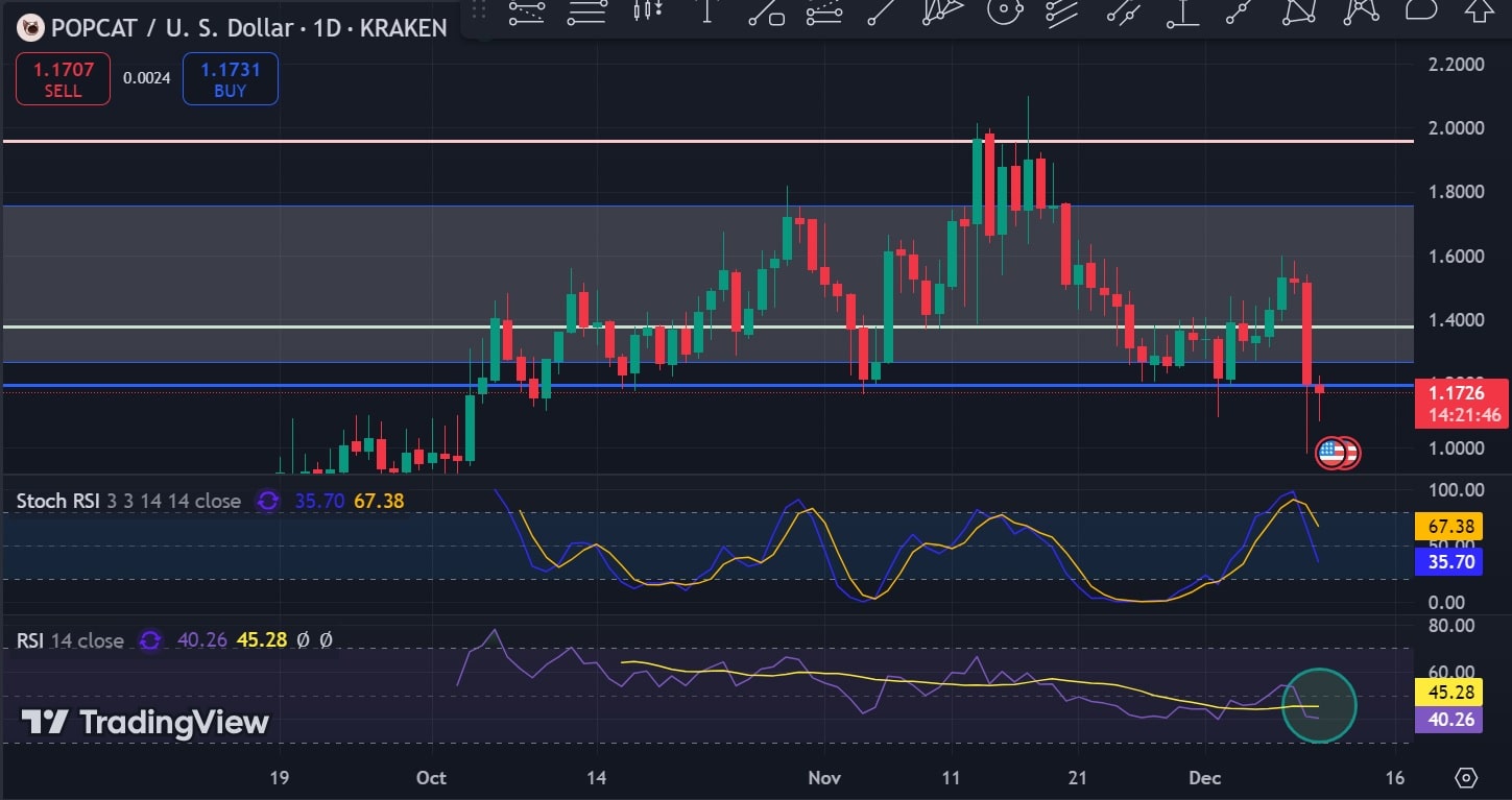 Popcat RSI Chart