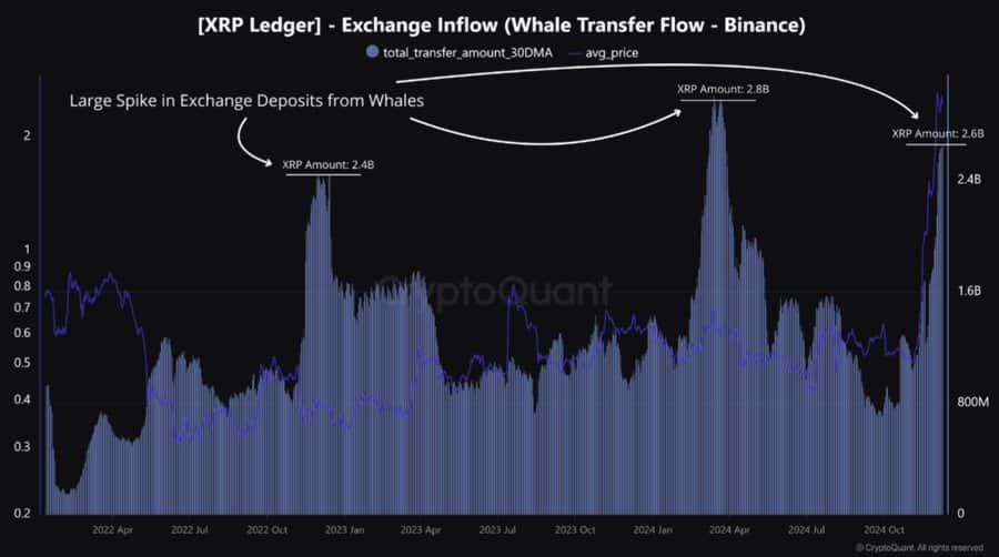 XRP Whale Activity Chart