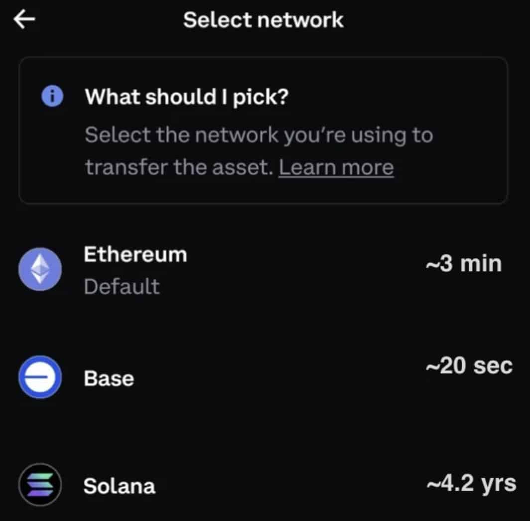 Coinbase Solana