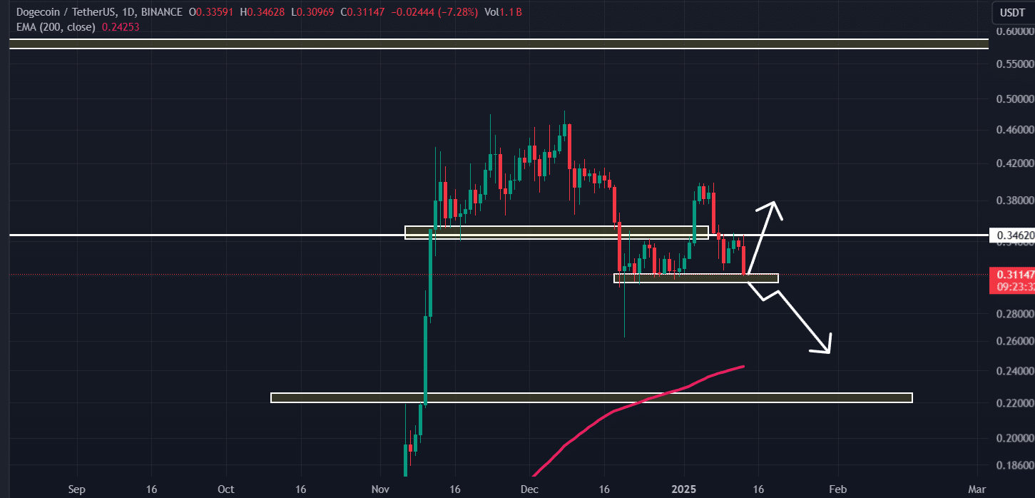 Dogecoin's (DOGE) current price action