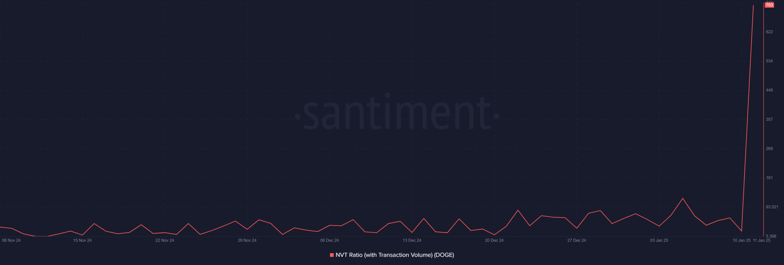 DOGE NVT ratio