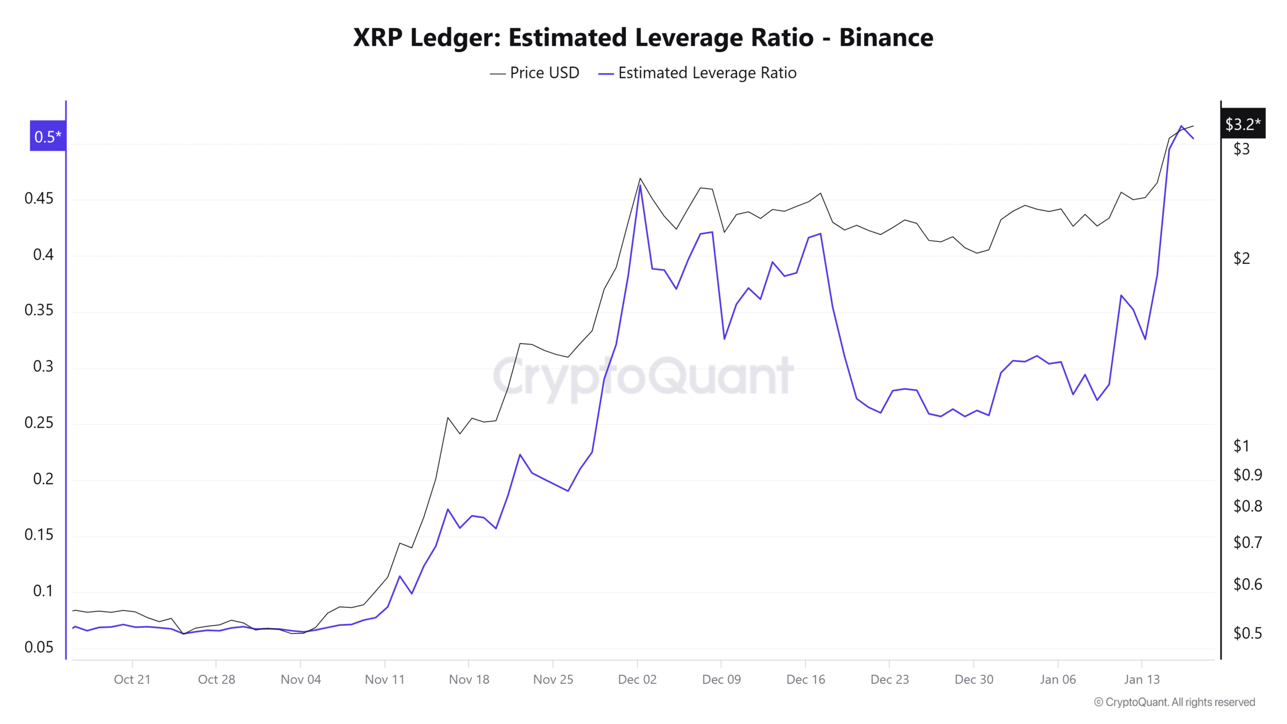 XRP Estimated Leverage Ratio