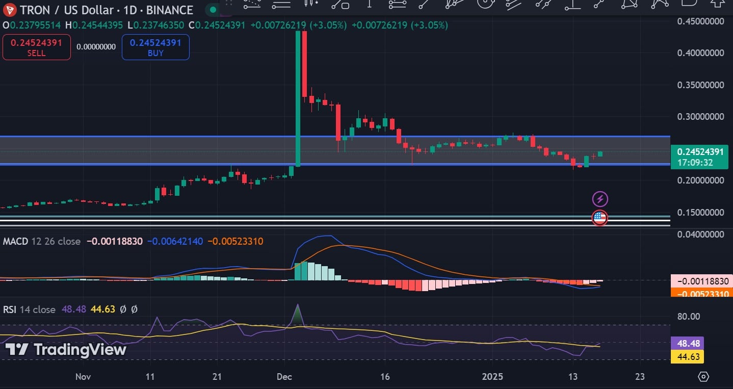 TRON RSI Chart