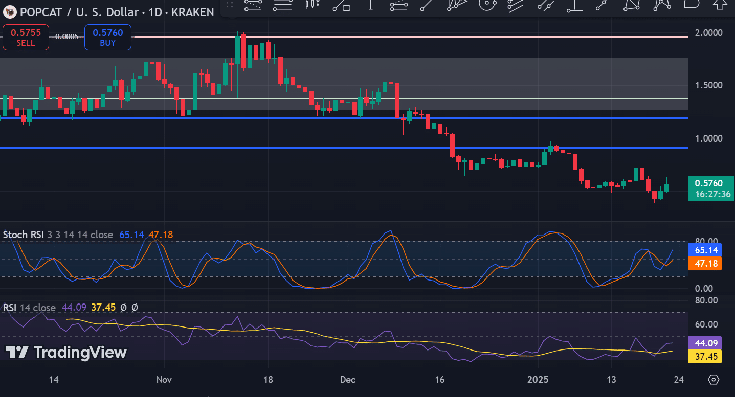 Popcat RSI analizi