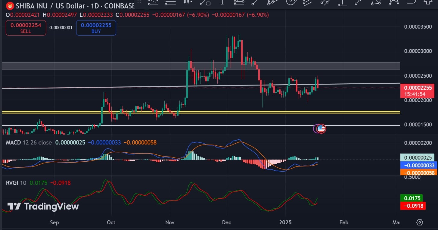 SHIB Price Chart