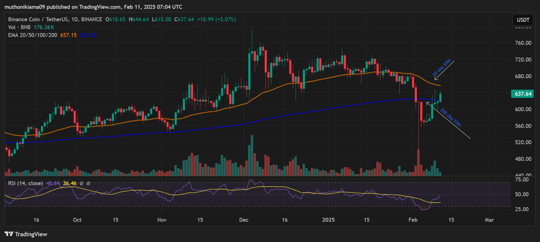 BNB Price Chart